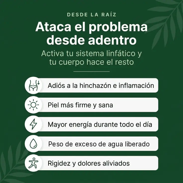 PurezaDrops™ | Drena Naturalmente la Hinchazón del Rostro, Abdomen y Piernas