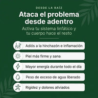 PurezaDrops™ | Drena Naturalmente la Hinchazón del Rostro, Abdomen y Piernas