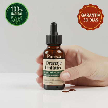 PurezaDrops™ | Drena Naturalmente la Hinchazón del Rostro, Abdomen y Piernas